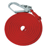 名古屋製綱 エステルナビゲーションロープ（介錯ロープ） 単色 16ｍｍ×10ｍ 赤 1本（直送品）
