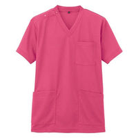 アイトス ニットスクラブ（男女兼用） 861411 ローズ L 1枚（わけあり品）