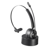 サンワサプライ Bluetoothヘッドセット（ノイズキャンセル機能・充電クレードル付き） MM-BTMH66BK 1個（直送品）