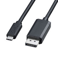 サンワサプライ TypeC-DisplayPort変換ケーブル（ブラック・1m） KC-ALCDP10K 1本（直送品）