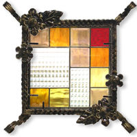 セブンホーム オレンジ・ブロック×壁付け花 SH-D07+PDP-H 1セット（直送品）