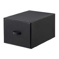 ベストコ 収納 ボックス 幅39×奥行53×高さ30cm ブラック ND-9546 L39 Reuse Dan Box シリーズ 1個（直送品）