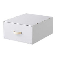 ベストコ 収納 ボックス 幅44×奥行53×高さ23cm ホワイト ND-9541 WM44 Reuse Dan Box シリーズ 1個（直送品）