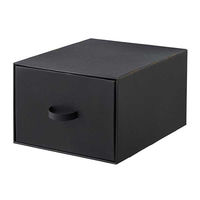 ベストコ 収納 ボックス 幅44×奥行53×高さ30cm ブラック ND-9548 WL44 Reuse Dan Box シリーズ 1個（直送品）