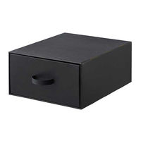 ベストコ 収納 ボックス 幅44×奥行53×高さ23cm ブラック ND-9547 WM44 Reuse Dan Box シリーズ 1個（直送品）