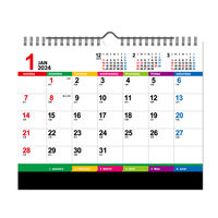 【2024年版】壁掛・卓上両用カレンダー 2way カラーインデックス NK8546 1冊 新日本カレンダー（直送品）