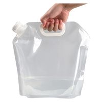 セーフラン安全用品　折りたたみウォーターバッグ10L　C0078-WH　1セット(5枚入)（直送品）