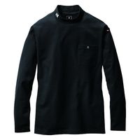 バートル モックネックロングTシャツ 655-35-L ブラック L 1枚