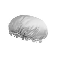 大河商事 シルク100% ナイトキャップ ヘアケア 寝癖対策 Mサイズ パールグレー Beapro20-PGY-M 1個（直送品）