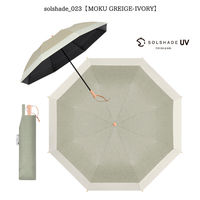 大河商事 日傘 晴雨兼用 自動開閉 2段 UPF50+完全遮光 耐風 木目調 solshade023