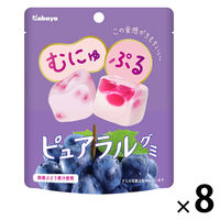 グミ 食べきりサイズ ピュアラルグミ　ぶどう 1セット（1個×8）