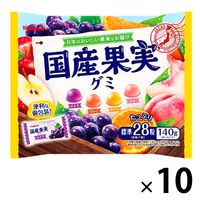 国産果実グミ 10袋 カバヤ食品 グミ