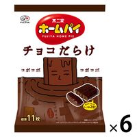 ホームパイ チョコだらけミドルパック 121g 6袋 不二家 チョコレート ビスケット クッキー