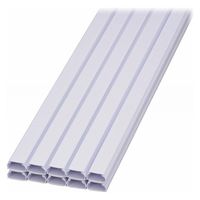 株式会社オーム電機 テープ付ABSモール 3号 1.8m ホワイト 10本入 00-7379 1個（直送品）