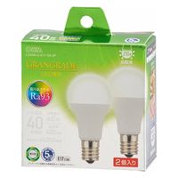 オーム電機 LED電球小形E17 40形相当 昼白色 2個入 06-5561 1個（直送品）