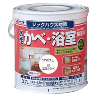 アトムサポート アトム 水性壁浴室塗料 0.7L 白 9050449 1缶（直送品）