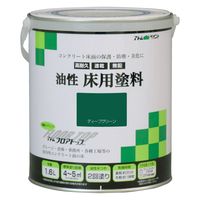 アトムサポート アトム 油性床用フロアトップ 1.6L ディープグリーン 9051005 1缶（直送品）