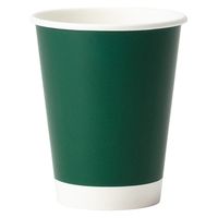 サンナップ 厚紙タフカップ ダークグリーン 280ml 1袋（50個入）