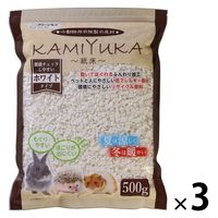 クリーンモフ 小動物用 KAMIYUKA ～紙床～ ホワイト 500g 3袋 シーズイシハラ