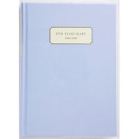 高橋書店 【2024年版】5年横線当用新日記 A5 5年連用 アッシュブルー 22 1冊（直送品）