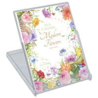 フロンティア 2024年卓上カレンダー　モダンフラワー CAL-140 5冊（直送品）