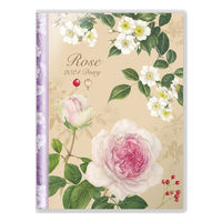 フロンティア 2024年ダイアリー クラシックローズ 紫 A6 DY-088 3冊（直送品）