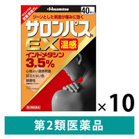 サロンパスEX温感 40枚 微香性 10箱セット 久光製薬　貼り薬　インドメタシン 肩こりに伴う肩の痛み 腰痛【第2類医薬品】