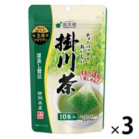 国太楼 ティーバッグでおいしい深蒸し掛川茶 1セット（30バッグ：10バッグ入×3袋）