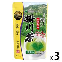 国太楼 ティーバッグでおいしい一番摘み掛川茶 1セット（30バッグ：10バッグ入×3袋）