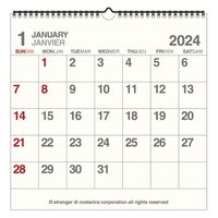 エトランジェディコスタリカ 【2024版】LP 壁掛カレンダー 日曜始まり
