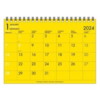 エトランジェディコスタリカ 【2024版】B6 卓上カレンダー 日曜始まり 6カラー CLT-G-02 1セット（2冊）（直送品）