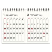 エトランジェディコスタリカ 【2024版】B6 2カ月 卓上カレンダー 日曜始まり