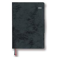 ダイゴー 【2024年版】アポイント デスク B6 1週間+横罫 見出し ブラック E8448 1冊（直送品）