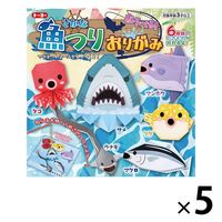 トーヨー 魚つりおりがみ 005181 1セット（75枚：15枚×5冊）