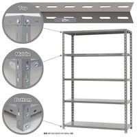 【軒先渡し】北島 力量 スチールラック 1200 幅1200×奥行450×高さ1800mm グレー 51020602513 1台（直送品）