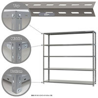 【軒先渡し】北島 力量 スチールラック 奥行450×高さ1800mm グレー