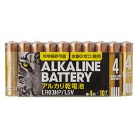 伊藤忠リーテイルリンク（株） アルカリ乾電池レギュラー　単4　10P 日用品 ノンフード×2個 4933691977947 10P×2個（直送品）