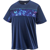 Butterfly（バタフライ） 卓球 Tシャツ ユニセックス ラセナ・Tシャツ S ブルー 46360 1枚（直送品）