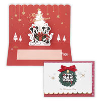 日本ホールマーク クリスマスカード ディズニー リースから2 828349 6枚（直送品）
