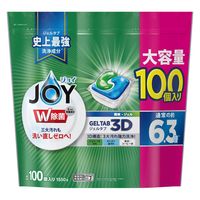 【旧品】大容量 ジョイ W除菌 ジェルタブ 食洗機用洗剤 100個 1550g 1個 P＆G