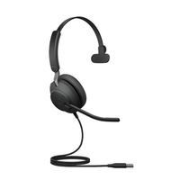 GNオーディオ Ｊａｂｒａ　ＵＳＢヘッドセット　片耳　ＵＣ認定「Ｊａｂｒａ　Ｅｖｏｌｖｅ２　４０　ＳＥ　ＵＳＢーＡ　ＵＣ　Ｍｏｎｏ」（直送品）