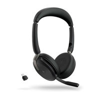 Ｊａｂｒａ　無線ヘッドセット　両耳　ＭＳ認定「Ｊａｂｒａ　Ｅｖｏｌｖｅ２　６５　Ｆｌｅｘ　Ｌｉｎｋ３８０ｃ　ＭＳ　Ｓｔｅｒｅｏ」（直送品）