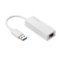 有線LANアダプター USB-A LANポート×1 ギガ USB3.2(Gen1) 白 EDC-GUA3V2-W エレコム 1個（直送品）