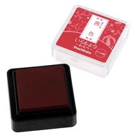 シヤチハタ スタンプ台 いろもよう わらべ 茜色 HAC-S1-DR 1個