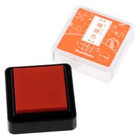 シヤチハタ スタンプ台 いろもよう わらべ 珊瑚色 HAC-S1-OR 1個