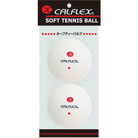 CALFLEX（カルフレックス） ソフトテニス用 セーフティバルブソフトテニスボール ホワイト CLB401W 1セット(2個入×6)（直送品）