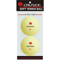 CALFLEX（カルフレックス） ソフトテニス用 セーフティバルブソフトテニスボール イエロー CLB401Y 1セット(2個入×6)（直送品）