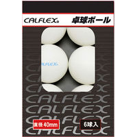 CALFLEX（カルフレックス） 卓球 ボール ホワイト CTB006 1セット(6球入×10)（直送品）