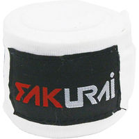 SAKURAI（サクライ） ボクシング バンテージ 2.5m ホワイト PWF140 1セット(1個入×5)（直送品）