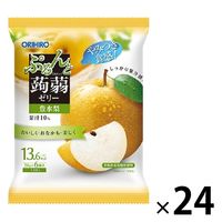 ぷるんと蒟蒻ゼリーパウチ 豊水梨 24個 オリヒロプランデュ